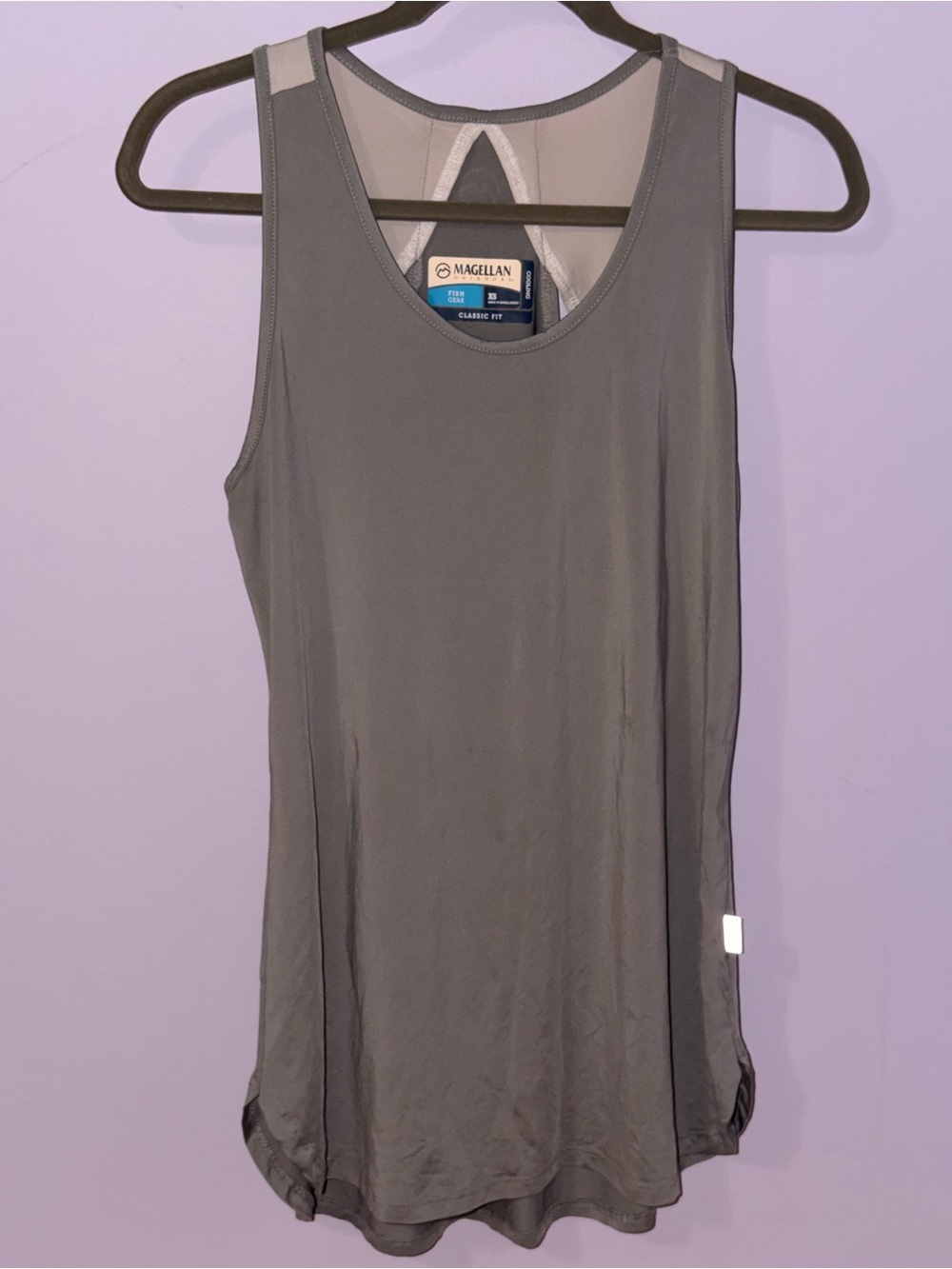 Magellan Outdoors Women's Gray Racerback Tank Top